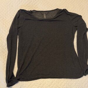 Banana Republic Dark Gray Long Sleeve Tee